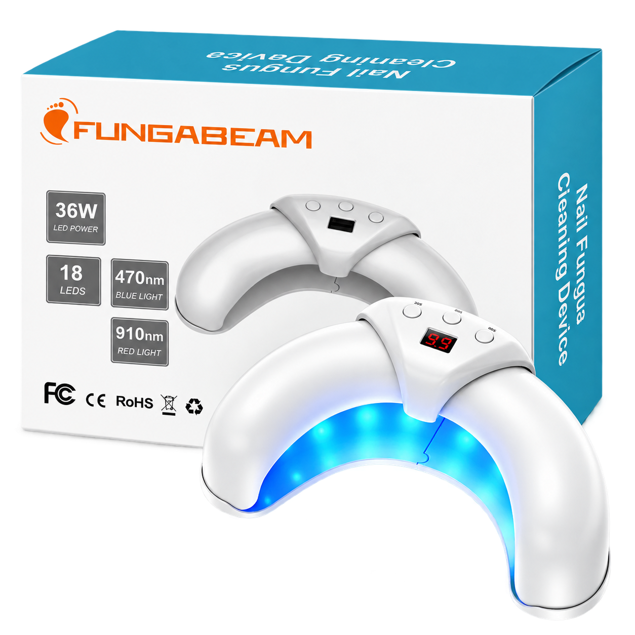 Fungabeam at-home nail light device